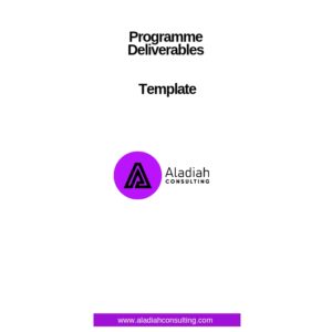 Programme Deliverables Template