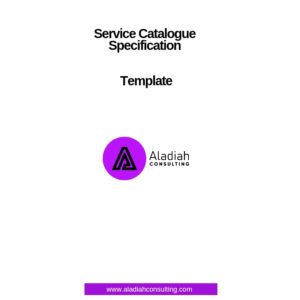 Service Catalogue Specification Template